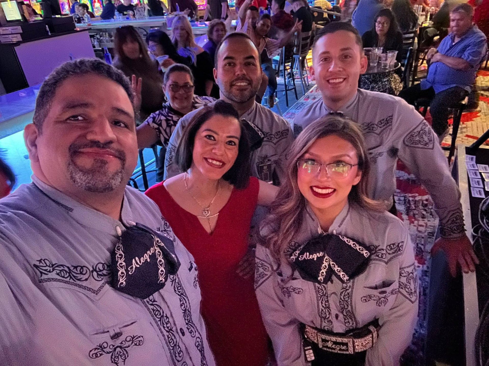 Mariachi Alegre members at Speaking Rock Casino