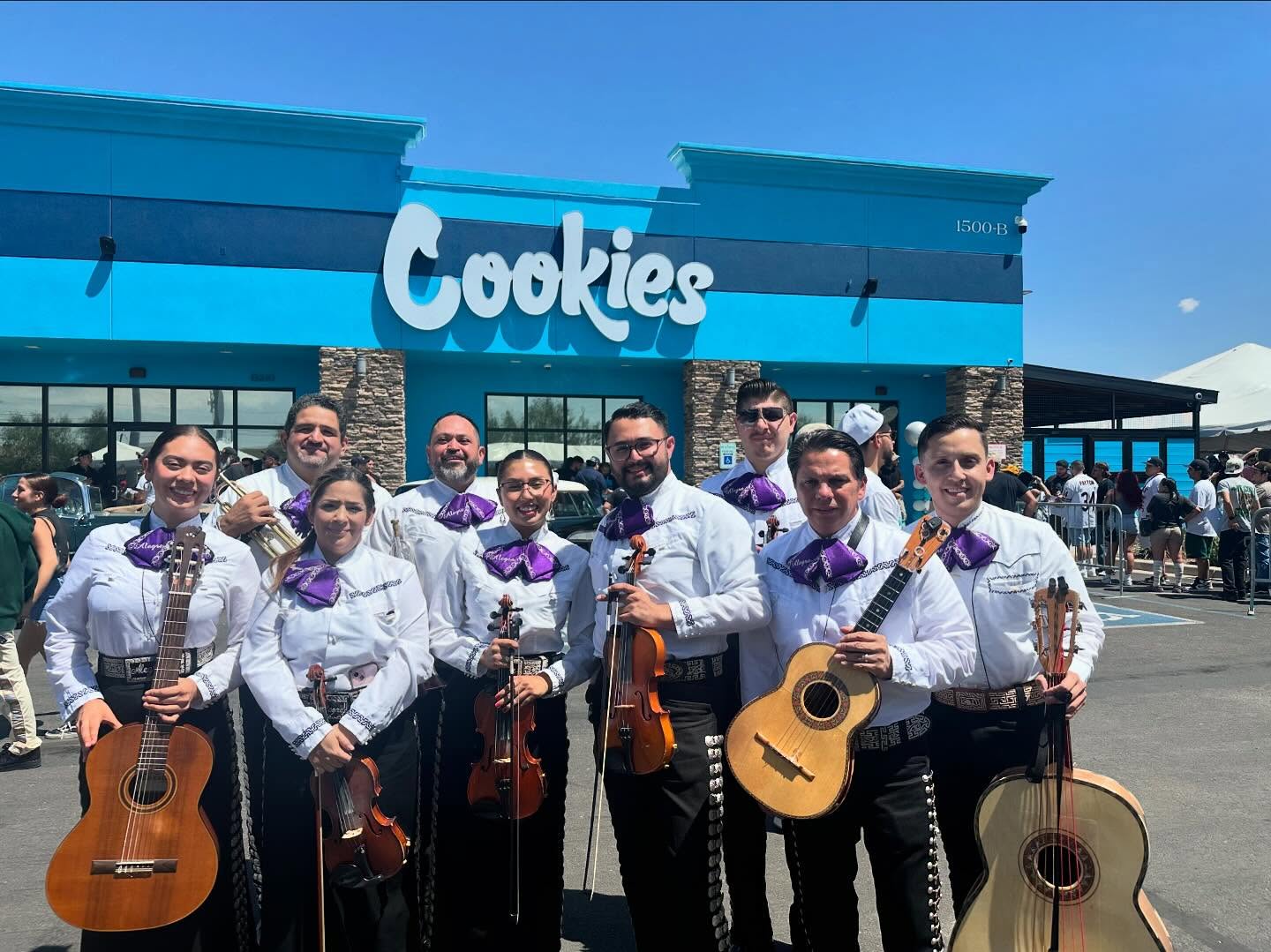 Mariachi Alegre performing at a community event